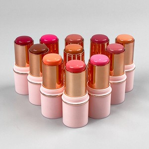 บลัชออนแบบแท่ง MLM Custom Makeup สำหรับแก้มและปาก เนื้อแมตต์  รับทำโลโก้ 11 สี  วีแกน ปราศจากการทดลองกับสัตว์ - Product Image 4