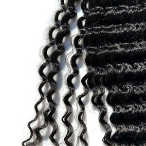 Synthétique haute température en vrac torsion vague d'eau tresse cheveux pour femmes profonde Crochet bouclés Faux Locs Jumbo tresse de haute qualité - Product Image 4