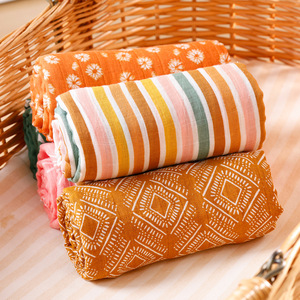 100% copricerini per bambini con stampa di mussola in cotone per <span class=keywords><strong>letto</strong></span> per <span class=keywords><strong>neonato</strong></span> coperte traspiranti per neonati - Product Image 2