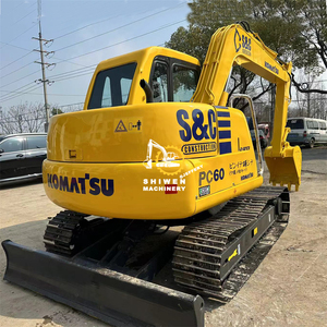 Miniexcavadora usada original KOMATSU PC60 para trabajos de movimiento de tierras, miniexcavadora de cadenas KOMATSU PC60 PC70 PC78 en la fábrica SHIWEN - Product Image 1