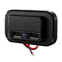 Chargeur USB pour Bus, Camion, Camping-car, Étanche IP55, DC 12/24V, Double Port USB, Montage sur Panneau, Sortie 5V 3.1A, Chargeur de Voiture, Prise USB 12V