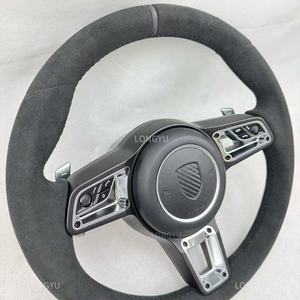Volant Alcantara pour Porsche <span class=keywords><strong>911</strong></span> 997 991 992 Carrera S 4 4S Targa Turbo GT2 RS Targa GTS Dakar Sport <span class=keywords><strong>Classic</strong></span> - Product Image 6