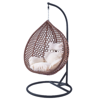 Fauteuil suspendu en rotin moderne et pas cher, style Bali, pour patio, meubles d'extérieur, panier suspendu, fauteuil suspendu pliable