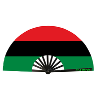 Éventails pliables grand format drapeau du Nigeria pour la danse en ligne, les mariages en plein air et la décoration de fêtes