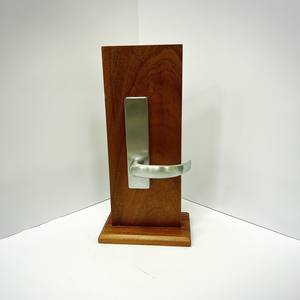 Juego de Manijas para Cerradura de Puerta Interior con Acabado Cromado, Palanca Larga para Puerta de Entrada de Apartamento Residencial Moderno - Product Image 5