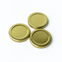 Capuchon en fer blanc sans BPA de 70 mm pour bocaux en verre avec fermeture à vis métallique