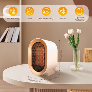 พัดลมฮีตเตอร์อินฟราเรดไร้ใบพัดแบบพกพา 500W สำหรับใช้ในบ้าน เครื่องทำความร้อนไฟฟ้า พร้อมระบบป้องกันความร้อนเกิน ผลิตจากพลาสติก - Product Image 2