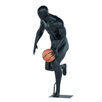 Maniquí Masculino Musculoso Negro para Tienda de Ropa Deportiva, Ideal para Exhibición de Ropa de Baloncesto, Económico, en Venta al Por Mayor