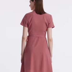 Robe Formelle Originale OEM pour Femme, Col Rabattu, Style Vintage, Respirante, Vente Chaude, Robes Décontractées pour Dames - Product Image 6