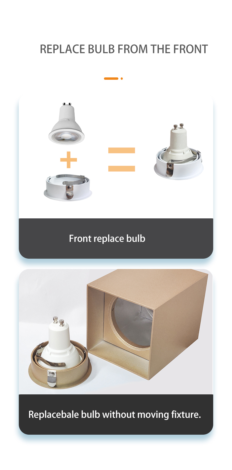 Aluminum Adjustable Surface Mounted LED Downlight Square Modern Black GU10 Anti Glare