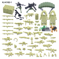 Figuras de Bloques de Construcción de Armas de Fuego en Miniatura, Accesorios Combinados Personalizados al por Mayor, Baratos