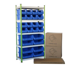 Powerking Qingdao Fábrica Venda Reciclável Nestable Empilhável Organizadores De Plástico Pendurado Armazenamento Bin para Peças Pequenas Preço Baixo - Product Image 6