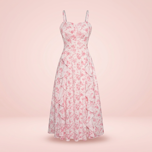 Nueva Falda Midi de Seda 100% Lavable, Estilo Francés, con Estampado Floral Vintage, Ecológica, de Cintura Imperio, Larga y Delgada, para Vacaciones - Product Image 3