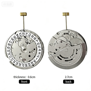 Cronógrafo con movimiento mecánico automático, <span class=keywords><strong>25</strong></span> rubíes, esfera de dí<span class=keywords><strong>a</strong></span>, piezas de alta calidad para relojes - Product Image 5