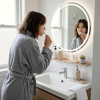 Ensemble d'accessoires de salle de bain en résine texturée beige mat de haute qualité, 3 pièces, avec distributeur de savon, gobelet et plateau organisateur