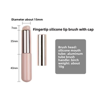 Brosse à lèvres en silicone conviviale pour débutants, tête souple, outil de maquillage portable pour le mélange de rouges à lèvres, fournisseur OEM personnalisable