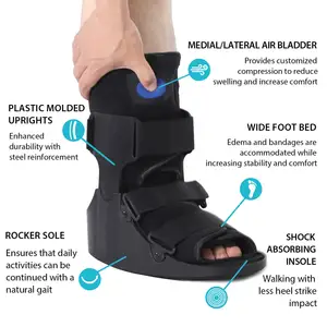 Rehabilitasyon ekipmanları pnömatik tıbbi walker boot ortopedik ayakkabılar ayak bileği kırığı destek walker cam boot