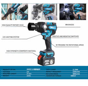 AIRFORCE <span class=keywords><strong>Llave</strong></span> <span class=keywords><strong>de</strong></span> <span class=keywords><strong>impacto</strong></span> inalámbrica 520N <span class=keywords><strong>Llave</strong></span> <span class=keywords><strong>de</strong></span> <span class=keywords><strong>impacto</strong></span> eléctrica sin escobillas <span class=keywords><strong>de</strong></span> <span class=keywords><strong>12</strong></span> voltios Producto <span class=keywords><strong>de</strong></span> servicio pesado - Product Image 2