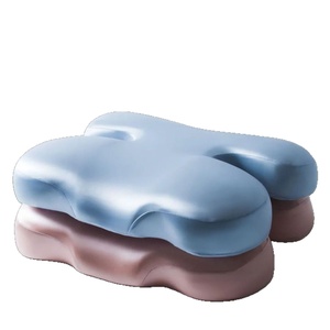 Almohada <span class=keywords><strong>de</strong></span> Espuma Viscoelástica Antiarrugas con Suspensión Facial, Cero Presión, Hueco para Orejas, Soporte Cervical para Dormir <span class=keywords><strong>de</strong></span> Lado o Boca Arriba - Product Image 1