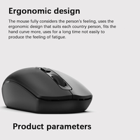 Ratón Inalámbrico 2.4G, Ratón Óptico USB Compacto y Portátil para Computadora de Escritorio y Portátil, Ahorro de Energía