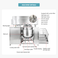 Machine d'émulsification sous vide en acier inoxydable, homogénéisateur de dentifrice, mélangeur, ligne de production de dentifrice, personnalisation possible