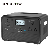 Station d'alimentation solaire portable LiFePO4 300W 700W avec sortie AC 110V/220V, générateur solaire compatible avec les panneaux solaires