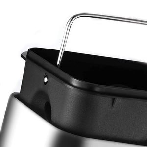 Cestino per Bagno in Alluminio da 3 Litri, Rettangolare con Pedale - Product Image 5
