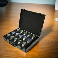 Kotak Jam Tangan 15 Slot, Kotak Penyimpanan Jam Tangan Pria 15 Slot, Kotak Penyimpanan Jam Tangan Pria Cocok untuk Semua Jam Tangan