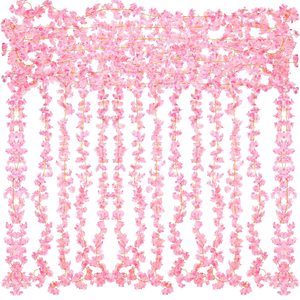 Guirlande de fleurs artificielles de cerisier suspendue pour la décoration de mariage, de maison, de jardin et de fête - Product Image 1
