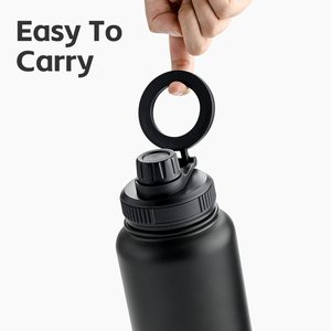 Botella de Agua Aislada Reutilizable de Doble Pared para Gimnasio y Deporte OEM de 32oz / 1000ml en Acero Inoxidable con Tapa Magnética y Boca Ancha - Product Image 4