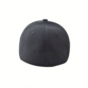 Casquette de camionneur classique couleur unie entièrement scellée, respirante et élastique, avec visière télescopique, personnalisable - Product Image 4