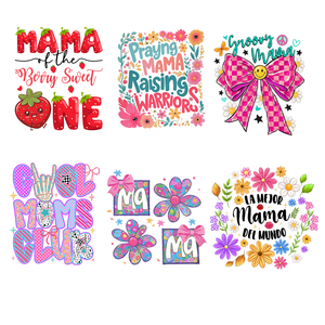 Autocollants personnalisés pour la fête des mères, impression par transfert thermique DTF, <span class=keywords><strong>film</strong></span> d'impression DTF, impressions DTF pour t-shirts, vente en gros en usine - Product Image 1