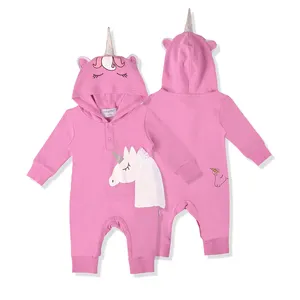 Baby Hoodie Wholesale New Arrival Toddler Outfit Newborn Baby Clothes Clothing Long Sleeve Romper With Hoodie