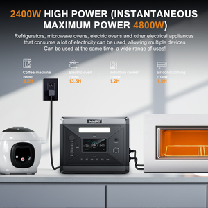 Estación de Energía Portátil Solarplay 2160Wh, Generador Solar de 2400W, Carga Rápida CA, Suministro de Energía de Emergencia para Hogares en la UE - Product Image 3