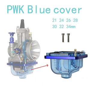 Cubierta Inferior Transparente de Nylon para Carburador PWK KOSO KSR con Anillo de Aluminio CNC y Tapa de Aceite Modificada con Cámara de Flotador - Product Image 4