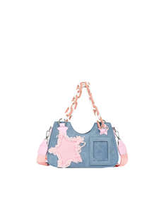 Y2k retro Korean fashion armpit <b>bag</b> handbag denim <b>bag</b> chain women's tote <b>bag</b> - Product Image 5