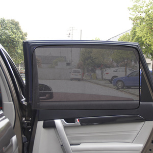 Car Sunshade Side Curtain Magnetic <b>Mesh</b> <b>Screen</b> For Side Window General Fit Semi Transparent - Product Image 1
