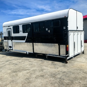 Remorque semi-remorque HERUI personnalisée pour 3 chevaux avec espace de vie luxueux, capacité de charge de 4 tonnes, double essieu, freins électriques - Product Image 3