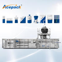 Machine de remplissage et de scellage horizontale entièrement servo motorisée SF-360D pour l'emballage de liquides, poudres et granulés en sachets Doypack