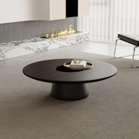 Table basse ronde moderne et simple DISHI, meubles de salon, hôtel, villa, plateau en bois, ensemble de tables basses avec cadre en métal pour la maison, salle à manger