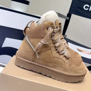 Botas <span class=keywords><strong>de</strong></span> nieve <span class=keywords><strong>de</strong></span> plataforma Tazz Tasman Lowmel Sand Trainer para mujer, botines <span class=keywords><strong>de</strong></span> piel <span class=keywords><strong>de</strong></span> oveja para hombre y mujer, calzado <span class=keywords><strong>de</strong></span> invierno australiano - Product Image 4