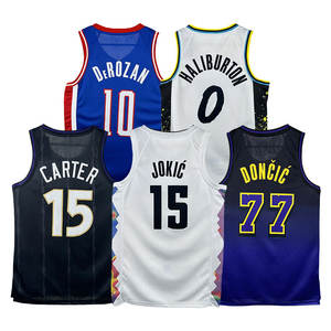 Últimos Jerseys al por Mayor 2025, Jersey de Baloncesto Americano con Estampado en Caliente, 77 Luka Doncic, 15 Nikola Jokic, 34 Giannis Antetokounmpo - Product Image 2