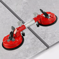 Outil de nivellement de carreaux LOZLIN avec doubles ventouses - Fixateur sans joint pour granit, pince de tension pour plan de travail pour une pose de carrelage de précision