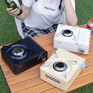 Youqi เตาแก๊สกันลมขนาดเล็กกลางแจ้ง, เตาแก๊ส2500W เตาแก๊สเตาบาร์บีคิวหม้อร้อนแบบพกพา - Product Image 1