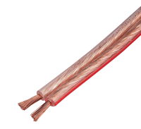 Câble de haut-parleur transparent 16 AWG en cuivre sans oxygène pour enceintes domestiques, autoradios et amplificateurs