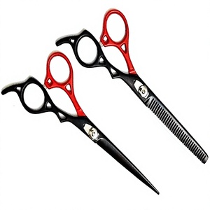 Ciseaux de coiffure professionnels pour droitiers de haute qualité, vis de tension réglable, poignée longue ergonomique, acier inoxydable - Product Image 1