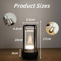 Lampe de table à LED de luxe moderne et nordique sans fil avec corps en cristal et alimentation par batterie rechargeable simple pour la chambre à coucher et le bureau