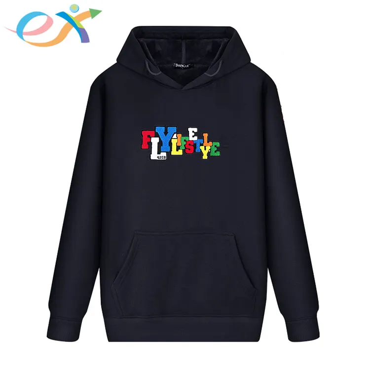 Hoge Kwaliteit Katoen Trui Warm Groothandel Mannen Custom Printing Borduren Hoodies