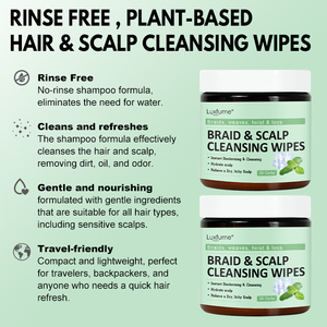 Rửa sạch da đầu miễn phí chất tẩy rửa loại bỏ sự tích tụ bụi bẩn mùi tóc da đầu làm sạch miếng đệm cho Bím Tóc - Product Image 4