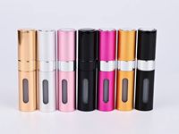 Portable 5ml 6ml 8ml Mini Voyage Taille Twist up Fond Vide Atomiseur Rechargeable Bouteille De Parfum En Aluminium pour Les Soins Personnels